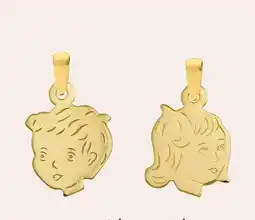 Lucardi 14 karaat geelgouden kinderkopje meisje voor dames aanbieding