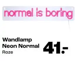 Kwantum Wandlamp Neon Normal aanbieding