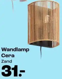 Kwantum Wandlamp Cera Zand aanbieding