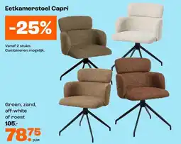 Kwantum Eetkamerstoel Capri aanbieding