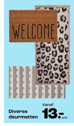 Kwantum Diverse deurmatten aanbieding