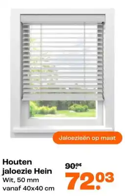 Kwantum Houten jaloezie Hein aanbieding