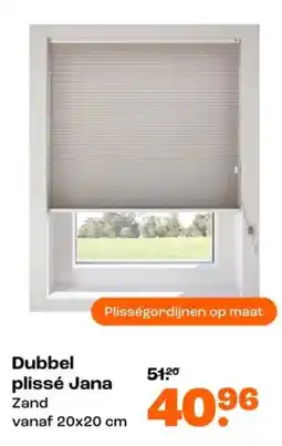 Kwantum Dubbel plissé Jana aanbieding