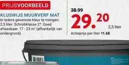 Kluswijs KLUSWIJS MUURVERF MAT aanbieding