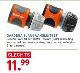 Kluswijs GARDENA SLANGAANSLUITSET aanbieding