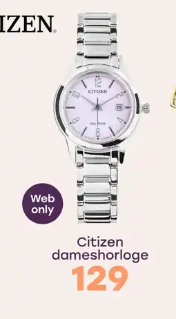 Lucardi Citizen Dames Horloge Zilverkleurig FE1081-59B aanbieding