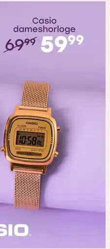 Lucardi Casio Retro Digitaal Dames Horloge Goudkleurig LA670WEMY-9EF aanbieding
