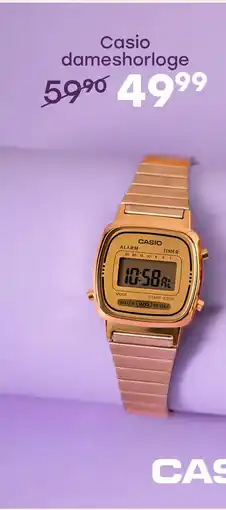 Lucardi Casio Retro Digitaal Dames Horloge Goudkleurig LA670WEGA-9EF aanbieding