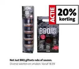 Intratuin Not Just BBQ giftsets rubs of sauzen. aanbieding