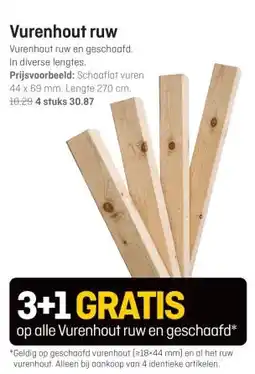 Hubo Vurenhout ruw aanbieding