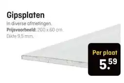 Hubo Gipsplaten aanbieding