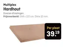 Hubo Multiplex Hardhout aanbieding