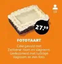 Coop FOTOTAART aanbieding