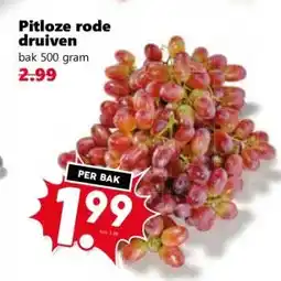 Coop Pitloze rode druiven aanbieding
