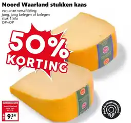 Coop Noord Waarland stukken kaas aanbieding