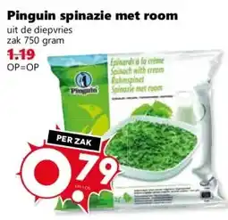 Coop Pinguin spinazie met room aanbieding