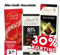 Coop Alle Lindt chocolade aanbieding