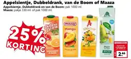 Coop Appelsientje, Dubbeldrank, van de Boom of Maaza aanbieding