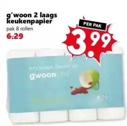 Coop g'woon 2 laags keukenpapier aanbieding
