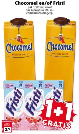 Coop Chocomel en/of Fristi aanbieding