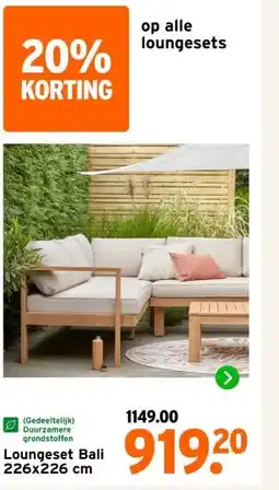 GAMMA Loungeset Bali aanbieding