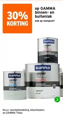 GAMMA op GAMMA binnen- en buitenlak aanbieding