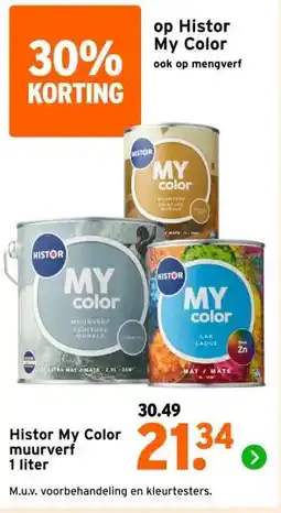 GAMMA Histor My Color muurverf aanbieding