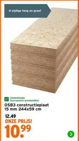 GAMMA OSB3 constructieplaat aanbieding
