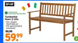 GAMMA Tuinbankje Koen 2-zits aanbieding