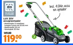 GAMMA LUX 20V accugrasmaaier aanbieding