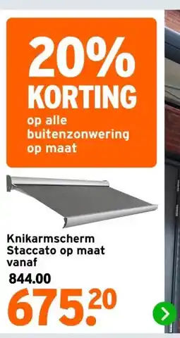 GAMMA Knikarmscherm Staccato op maat vanaf aanbieding