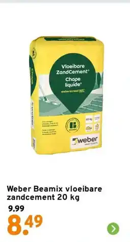 GAMMA Weber Beamix vloeibare zandcement 20 kg aanbieding