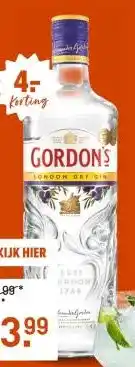 Gall & Gall Gordon's London Dry 70CL aanbieding