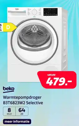Electroworld Beko B3T6823W2 Selective aanbieding