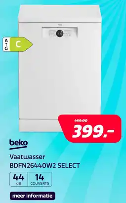 Electroworld Beko BDFN26440W2 SELECT aanbieding