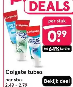 Etos Colgate tubes aanbieding