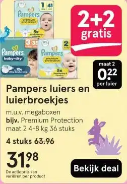 Etos Pampers luiers en luierbroekjes aanbieding