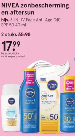 Etos NIVEA zonbescherming en aftersun aanbieding