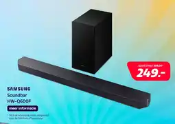 Electroworld Samsung Cinematic Soundbar HW-Q600F 2025 aanbieding