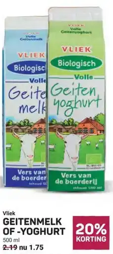 Ekoplaza GEITENMELK OF-YOGHURT aanbieding