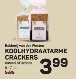Ekoplaza KOOLHYDRAATARME CRACKERS aanbieding