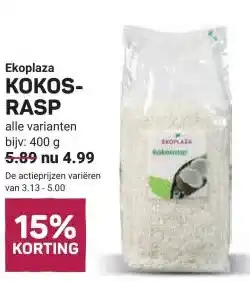 Ekoplaza KOKOS- RASP aanbieding