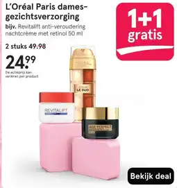 Etos L'Oréal Paris dames- gezichtsverzorging aanbieding
