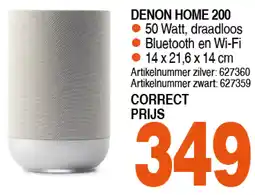 Correct DENON HOME 200 aanbieding