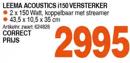 Correct LEEMA ACOUSTICS i150 VERSTERKER aanbieding