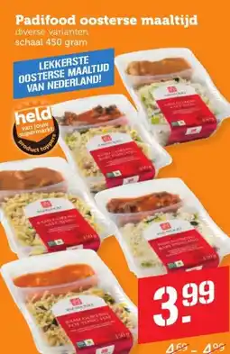 Coop Padifood oosterse maaltijd aanbieding