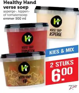 Coop Healthy Hand verse soep aanbieding