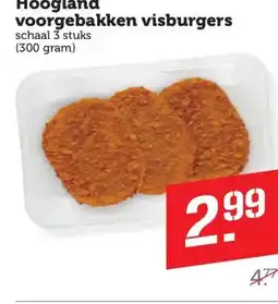 Coop Hoogland voorgebakken visburgers aanbieding
