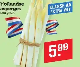 Coop Hollandse asperges aanbieding