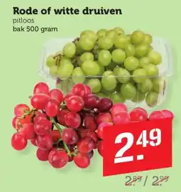 Coop Rode of witte druiven aanbieding